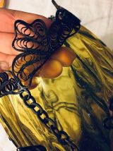 Suspension ambre et fer