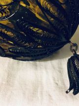 Suspension ambre et fer