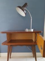 Table de chevet vintage, pied compas