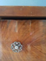 Table de chevet vintage, pied compas
