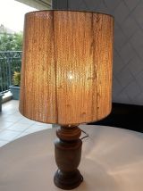 Lampe en bois années 70