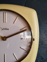 Horloge vintage céramique pendule silencieuse carrée Zalmtag