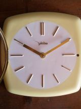 Horloge vintage céramique pendule silencieuse carrée Zalmtag