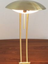 Lampe bureau  laiton doré style Bauhaus , 1970