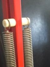 Lampe architecte de bureau orange, 85cm, 1970