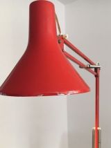 Lampe architecte de bureau orange, 85cm, 1970