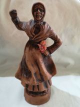 2 STATUETTES en TERRE CUITE signée Françis Lascour 