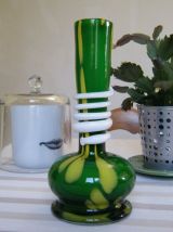 Vase Vintage opaline de Florence style art déco