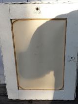 miroir osier blanc 41 x 30 cm
