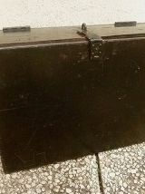  caisse en bois ,noire