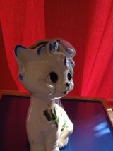 joli vase en barbotine italie signé 