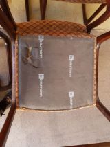 Suite 6 chaises "traîneau" Baumann vintage