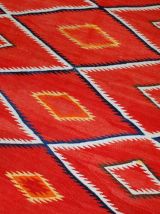 Tapis ancien Américain Navajo fait main, 1B557