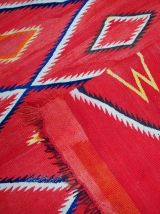 Tapis ancien Américain Navajo fait main, 1B557