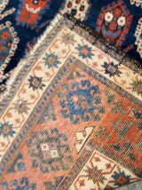 Tapis ancien Caucasien Kazak fait main, 1B665