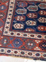 Tapis ancien Caucasien Kazak fait main, 1B665