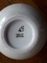 Vase vintage en céramique et décor végétal