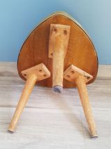 Porte plante vintage,tripode, guéridon noir 