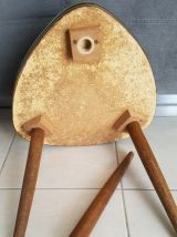 Grand porte plante vintage en formica,tripode
