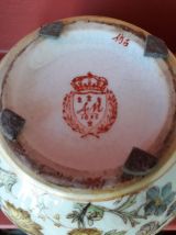 Céramique ancienne motif floral