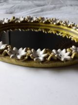 Miroir en céramique des années 50