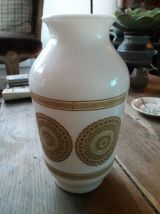 Vase vintage en opaline des années 70