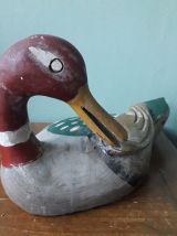 Ancien canard décoratif en bois