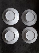 4 assiettes Limoges des années 50