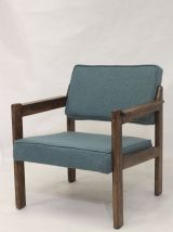Paire de fauteuils en bois origine Pays de l’Est, années 70 