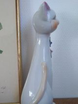 Grand chat en céramique Vintage