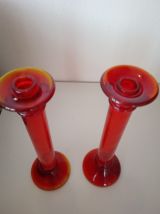 bougeoirs en  cristal 