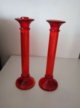 bougeoirs en  cristal 