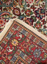 Tapis ancien Indien Indo-Mahal fait main, 1C274