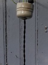 suspension tulipe verre opaque