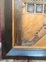 Tableau en bois sculpté - Les hospices de Beaune 