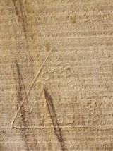 Lot de mesures à grains en bois et métal