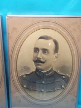 Paire de Grands Portaits  Photo Couple 19eme