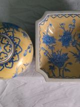 Lot de coupe et pot en porcelaine Adèle Carey by Kevia