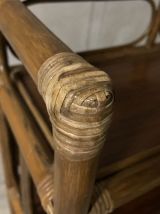 Etagère en rotin années 60