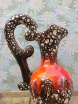 Grand vase en céramique émaillée (style Vallauris)