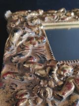 miroir en bois doré