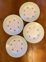 4 assiettes creuses l'Amandinoise