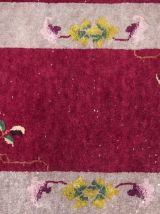 Tapis ancien Chinois Art Deco fait main, 1B700