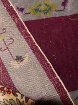 Tapis ancien Chinois Art Deco fait main, 1B700