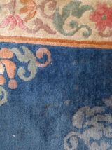 Tapis vintage Chinois Art Deco fait main, 1B721