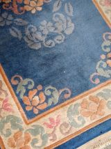 Tapis vintage Chinois Art Deco fait main, 1B721