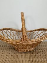 Joli panier / corbeille en rotin osier