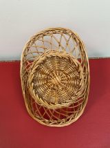 Joli panier / corbeille en rotin osier