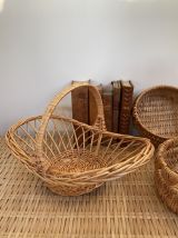 Joli panier / corbeille en rotin osier