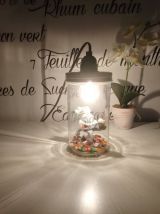 Lampe de chevet enfant récup' bocal